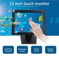 High Res 15 LCD Touch Screen Monitor Kit VGA Stand Touch Screen POS USB 15inch