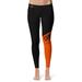 Women's Vive La Fete Black/Orange Oklahoma State Cowboys Plus Size Color Block Yoga Leggings