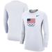 Women's Nike White Team USA Core Long Sleeve T-Shirt