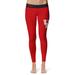 Women's Vive La Fete Red/Black Houston Cougars Plus Size Solid Design Yoga Leggings