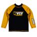 Toddler Vive La Fete Black/Gold VCU Rams Solid Contrast Rash Guard