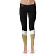 Women's Vive La Fete Black/Gold Wake Forest Demon Deacons Color Block Yoga Leggings