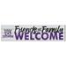 Weber State Wildcats 10" x 40" Friends & Family Welcome Sign