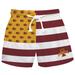 Toddler Vive La Fete Maroon/Gold Iowa State Cyclones Flag Swim Trunks