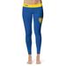 Women's Vive La Fete Blue/Gold Fort Valley State Wildcats Solid Design Yoga Leggings