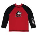 Toddler Vive La Fete Red/Black Northern Illinois Huskies Solid Contrast Rash Guard