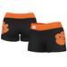 Women's Vive La Fete Black/Orange Clemson Tigers Side Logo Solid Shorts