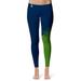 Women's Vive La Fete Green/Navy State College of Florida Manatee-Sarasota Color Block Yoga Leggings