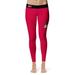 Women's Vive La Fete Red/Black Sacred Heart Pioneers Solid Design Yoga Leggings