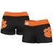 Women's Vive La Fete Black/Orange Clemson Tigers Plus Size Side Logo Solid Shorts