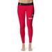 Women's Vive La Fete Red/Black Davidson Wildcats Plus Size Solid Design Yoga Leggings