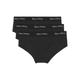 Slip MARC O'POLO Gr. L, 3 St., schwarz (990black) Damen Unterhosen Klassische Slips
