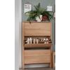 Kombikommode HOME AFFAIRE "Dura Kommode Schrank Schuhschrank", braun (buche), B:82cm H:133cm T:27cm, Massivholz, Sideboards, aus FSC-zertifizierten Massivholz, Breite 82 cm