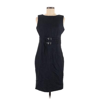 Calvin Klein Casual Dress - Midi Boatneck Sleeveless: Black Dresses - Women's Size 6