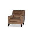 Accent Chair - Red Barrel Studio® 35 Wide Wood/Polyester/Fabric in Brown | 35 H x 35 W x 35 D in | Wayfair 9A3B6603F0604A24BCA04AF0F6B904E0