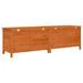 VidaXL 0 Gallons Fir Solid Wood Deck Box Wood/Solid Wood in Brown | 78.1 H x 19.7 W in | Wayfair 364763