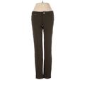 Soho JEANS NEW YORK & COMPANY Jeans - Low Rise Straight Leg Boyfriend: Brown Bottoms - Women's Size 0 - Dark Wash