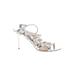 Jimmy Choo Sandals: Silver Shoes - Women's Size 38.5