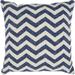 "Mina Victory Life Styles Printed Chevron Navy Throw Pillows 20"" x 20"" - Nourison 798019069476"