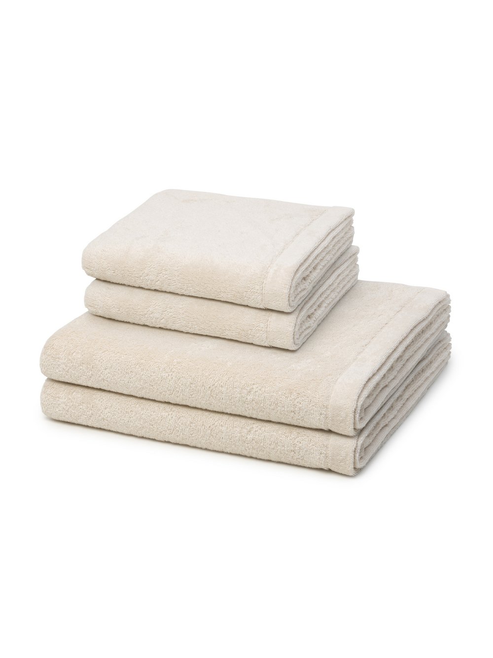 Cawö Handtuchset 2-teilig Damen beige, ONE SIZE Image