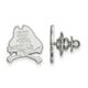 LogoArt Sterling Silver Rhodium-plated East Carolina University Lapel Pin