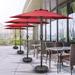 Red 7.5 ft Patio Table Umbrella with Tilt, Crank, Market Style