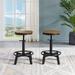 Adjustable Industrial Bar Stools, Set of 2