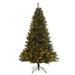 Pre-lit Christmas Tree 7.5ft Artificial Hinged Xmas Tree with 400 Pre-strung Led Lights Foldable Stand