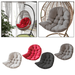 Wicker Rattan Hanging Egg Chair Pads Non-Slip Soft Swing Chair Cushion Without Stand Indoor Balcony Pad