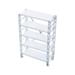 vnanda Miniature Bookshelf 1 12 Dollhouse Rack Exquisite Alloy Miniature Storage Display Shelf for Dollhouse Decoration