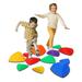Stepping Stones Non-Slip Balance Stones Toys Indoor and Outdoor Play Equipment for Kids Improving Coordination Balance and Integration Set of 12 PCS Rainbow Color