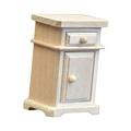 1:12 Dollhouse Bedside Table Storage Drawer Cabinet Furniture DIY Doll House Bedroom Decor for Preschool Girls Birthday Gifts