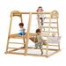 Fionafurn 8-in-1 Toddler Climbing Toys Indoor with Slide Swing Climbing Rock/Net/Ladder Monkey Bar Rope Ladders for Toddlers and Kids 1-7 y.o.