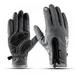 Winter Waterproof Gloves For Men Women Touch Screen Cycling Gloves Warm Fleece Inner Full Finger Gloves For for Running Driving Hiking and Skiing
