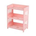 wendunide organization and storage Storage rack Bathroom Supplies Storage Three Tier Shelf Bedroom Finishing Rack Bathroom Shelf Kitchen