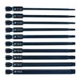 GYZEE 10Pcs 100Mm T7-T40 Magnetic Torx Screwdriver Bits Set 1/4Inch Hex Shank Bits