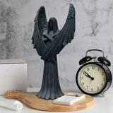 Tarmeek Halloween Decorations Indoor Outdoor Dark Angel Halloween Resin Statue Decoration Indoor Tabletop Decoration Outdoor Sculpture Halloween Decorations Clearance