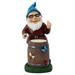 Warkul Luminous Dwarf Ornament with Drum Weather Resistant Outdoor Garden Yard Patio Yard Pathway Lawn Resin Gnome Decoration Statue Figurine Festival Gift