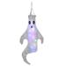 Halloween Decorations Outdoor Ghost Windsocks Decor with Color String Lights Light up Hanging Ghost Outdoor Halloween Decorations for Halloween Party Yard Decor