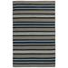 Rug - Designs Polyester & UV Stabilized Long Lasting Color Foyers Porches Patios & Decks Cabana Stripe Navy 3 6 X 5 6 SRN46631033