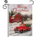 Christmas Flags Christmas Santa Claus Elk Truck Garden Flags Double-Sided Christmas Outdoor Flags