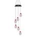 PRINxy Christmas Solar Snowman Wind Chime Light Outdoor Decoration MoodLight Courtyard Garden Layout Pendant Light Chandelier Christmas Multicolor A