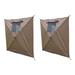 CodYinFI Quick-Set Wind and Sun Panel Attachment for Traveler Venture and Escape Screen Shelter Canopy Tent Accessory Brown (2 Pack)