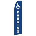 (4) Four Parking Handicap bl/wh 11.5 Swooper #4 Feather Flags Banners