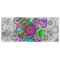 Yopyame Jumbo Mandala Coloring Poster Giant Flower Coloring Poster for Kids and Adults 55*24 Inch Coloring Poster for Home Classroom Coloring Posters for Wall Art Craft Activity for Party Supplies