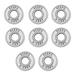 8pcs/set Skate Bearings 608 ABEC Bearings for Skate/Skateboard/Longboard/Roller Skate Bearings 8mm X 22mm X 7mm - White 28x8x7mm