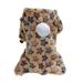 Dog Dog Plush Clothes 4 Leg Wear Buttons Rainbow Star Dot Printed Warm Winter Hooded Outerwear Puppy Clothes Boy Pajamas