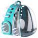 Halinfer Front Expandable Cat Backpack Carrier Fit up to 20 lbs Space Capsule Bubble Window Pet Carrier Backpack for Large Fat Cat and Small Puppy