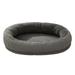 Honrane Raised Edge Pet Bed Round Donut Dog Bed with Anti-slip Bottom Raised Edge Fluffy Cat Nest for Medium Dogs Pet Bed for Joint Muscle Pain Relief