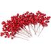 30pcs Artificial Red Berry Picks - Christmas Holly Berry Branches Red Berry Stems for Holiday Home Decor and Crafts